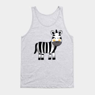 cute zebra cartoon Tank Top